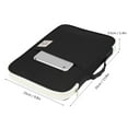 thumbnail image 3 of Bolsa para documentos A4, Carpeta de Archivos de Gran Capacidad, Organizador de Portafolio Impermeable Con Cremallera para Cuadernos y Archivos de Negocios, 3 of 7