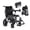 Black, variant on DTTRA 36lbs Ultralight Foldable Electric Wheelchair for Adults and Seniors, Heavy Duty All Terrain Power Wheelchair with 12-Mile Range, 360° Joystick, LED Light, USB Port & Cup Holder, Black