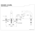 thumbnail image 4 of Kingston Brass Two Handle Roman Tub Filler, 4 of 4
