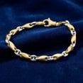 thumbnail image 4 of Pompeii Men's Seed with Mariner Link 14k Gold (24gram) or Platinum (39gram) 4mm Bracelet, 4 of 5