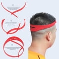 thumbnail image 4 of Soins Capillaires Coupe de Cheveux Ajustable Bricolage Bande de Cheveux en Silicone Encolure Rasage Gabarit Courbé Bande de Cheveux en Silicone pour Salon de Beauté Sangles Antidérapantes Coupes à Domicile Rouge, Soins Capillaires pour Femmes, 4 of 9