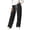 Womens sweatpants Black, variant on Sweatpants for Women Athletic Trendy Striped Patchwork Loose-Fit Pants Straight-Leg Brown S