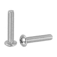 thumbnail image 1 of Uxcell Vis de Machine à Tête de Poêle, Vis Rondes en Acier Inoxydable 304 pour Armoire 25 1/4-20 x 1-1/4 Pouces, 1 of 7