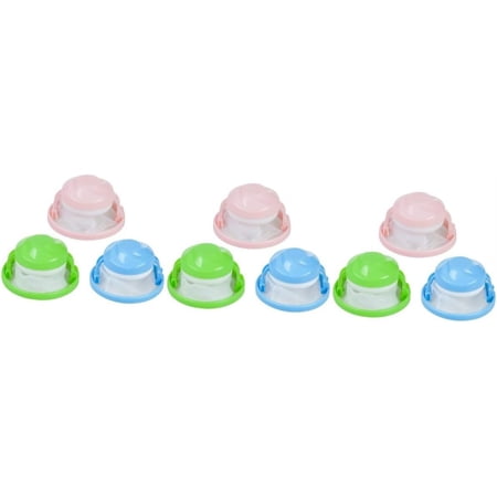 9 Pcs Hair Catcher Washing Machine Floating Flowers Pet Hair Pet Hair Remover for Laundry House Cleaning Tools Washing Machine Filter Bag Washing Machine Hair Catcher Hair Organ