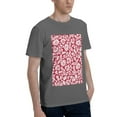 thumbnail image 2 of Bingfone Red Flowers Men'S Loose Fit Short-Sleeve Pocket T-Shirt, 2 of 7