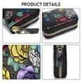 thumbnail image 5 of MFFOR RFID Credit Card Holder for Women Men Leather Fashion Card Case Wallet , Golden Rose, 5 of 7