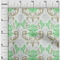 thumbnail image 2 of oneOone Polyester Spandex Sea Green Fabric Asian Block Floral Craft Projects Decor Fabric Printed By The Yard 56 Inch Wide, 2 of 4