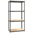 thumbnail image 3 of vidaXL 4-Layer Shelves 5 pcs Anthracite Steel&Engineered Wood, 3 of 5