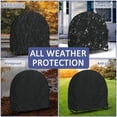 thumbnail image 5 of 40 Inch Firewood Log Hoop Cover, Heavy Duty 210D Oxford Outdoor Waterproof Round Log Rack Cover,Round Firewood Rack Cover, 5 of 5