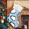 thumbnail image 5 of SKYSONIC Christmas Stocking Set of 2, Christmas Penguin Xmas Stockings and Plush Fur Cuff Stockings Fireplace Decorations for Family Holiday Xmas Party Decorations, 5 of 7