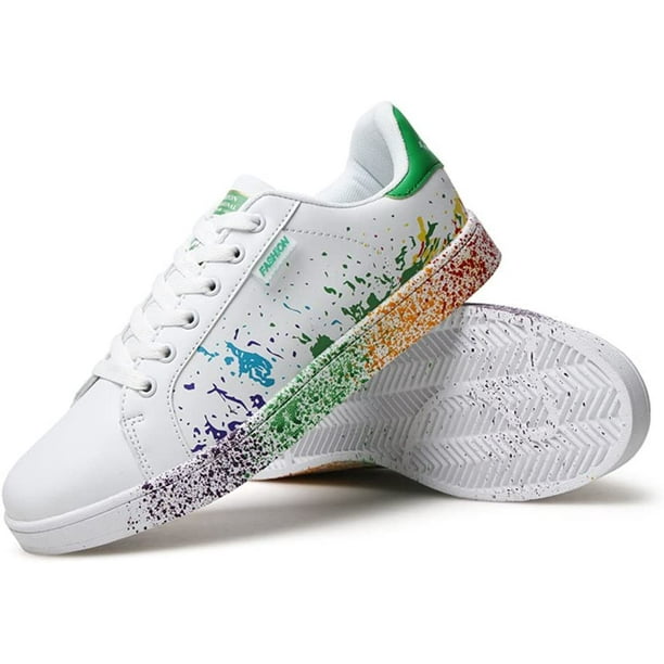Unisex Casual Colorido Skater Sneaker Hombres Moda Deporte Zapatos para Caminar Mujeres con Estilo Cómodo Al Aire Libre Plano de Skate Xishao ropa