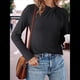 thumbnail image 4 of Blusas de Mujer de Larga Térmicas con Nudo Torcido, Cuello Alto, Informales, Ajustadas, Suaves y Elásticas. Negro M, 4 of 7