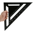 thumbnail image 4 of Herramienta de medición de carpintero, ingeniero de precisión, escuadra con forma de triángulo de aleación de aluminio de 12 pulgadas, 4 of 10
