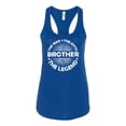 thumbnail image 2 of Wild Bobby, Brother Man Myth Legend Funny Dad, Father's Day, Women Racerback Tank Top, Royal, X-Large, 2 of 4