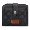 thumbnail image 1 of Billetera Montana West Wrangler negra acolchada para mujer, 1 of 6
