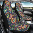 thumbnail image 4 of XYZCANDO Car Seat Covers Paisley Floral Set of 2 Auto Seat Covers Waterproof Sedan SUV Truck Durable Auto Accessories Car Front Seat Covers, 4 of 10