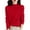 Red, variant on Women's Pullover Sweaters, Comdrip Sweaters for Women Mock Neck Drop Shoulder Long Sleeve Sweater Solid Pullover Tops Womens Sweaters Red L