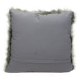 thumbnail image 2 of Nourison Fur Silver Grey Decorative Throw Pillow , 1'10"X1'10", 2 of 2