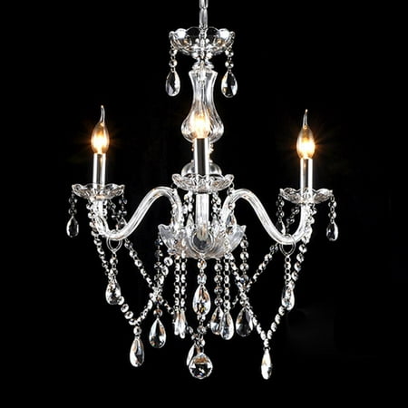 - Elegant Crystal Chandelier Modern 3 Ceiling Light Lamp Pendant Fixture Lighting