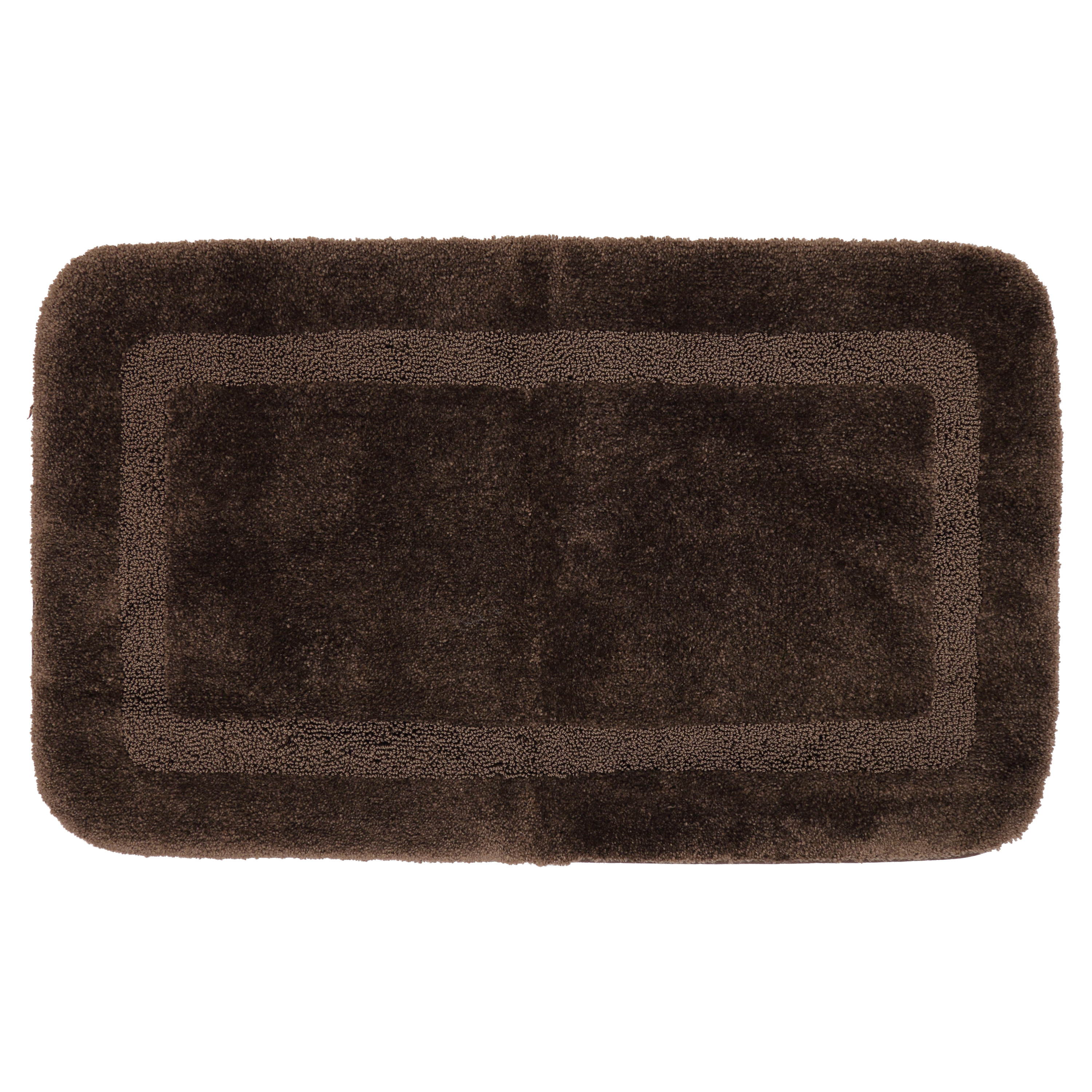 Mohawk Home Facet Bath Rug Chocolate, 1'8"x2'10", Brown