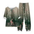 thumbnail image 1 of jovatis Costumes pour Femmes Élégants Costume d'Été Mode Manches Courtes Pantalon Uni Décontracté, 1 of 3