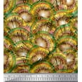 thumbnail image 1 of Soimoi Rayon Fabric Rainbow & Pearl Ocean Printed Fabric 1 Yard 56 Inch Wide, 1 of 1