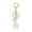 White, variant on Silicone Beaded Bracelet Keychain Wristlet Key Ring Bangle Chains for Women with Leather Tassel (Green)