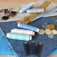 thumbnail image 4 of Inteprter Banda para el vientre Pantalones de maternidad cómodos Extensor Cintura ajustable con botones Agujeros Jeans Accesorio Pantalones Tela de costura y artesanía tipo 1, 4 of 6