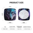 thumbnail image 6 of Lsque Purple Sky Wolf Printed Square Couch Cushion Covers, Floral Sofa Cushion Covers Replacement, Stretch Couch Covers for Couch-16.9in, 6 of 9