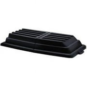 Rubbermaid FG9T2300BLA Hinged Dome Lid for Tilt Trucks
