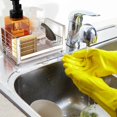 thumbnail image 2 of HAHDAXIA Kitchen Sink Caddy Organizer, Sponge Soap Holder, Countertop Sponge Rack with Drain Pan Tray (B: L7.9 x H4 x W4.6 Inch), 2 of 7