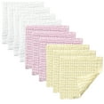 thumbnail image 2 of Baby Muslin Burp Cloths - Natural Cotton Wipes - Soft Newborn Face Towel for Sensitive Skin - Registry as Shower, 10 Pack 12"x12" Washcloths, Baby Essentials for Boys & Girls (Multi-color), 2 of 7