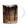 thumbnail image 1 of Teissuly Bookshelf Mug Couple High Beauty Ins Style Cup Art Sense Nordic Toothbrush Cup Plastic Wash Cup Teissuly WER202312132702, 1 of 5