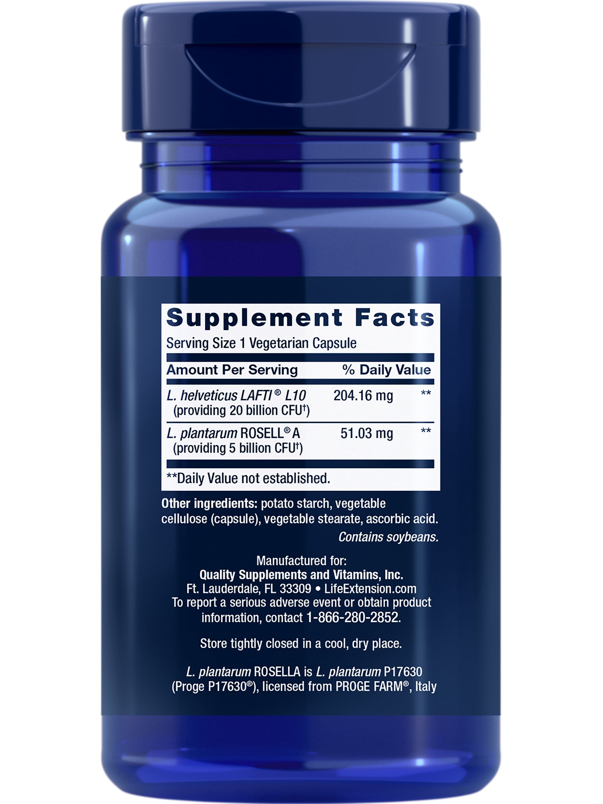 Life Extension FLORASSIST® Probiotic Women's Health, vaginal health, digestive health, immune health, gluten-free, non-GMO, vegetarian, once-daily formula, 30 capsules