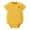 Yellow, variant on Otqutp Baby Girls Short Sleeved Solid Color Crewneck Romper Toddler Summer Cute Fashion Small Buckle Bodysuit Solid Color (White-1,12-24Months)