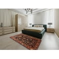 thumbnail image 4 of Ahgly Company Indoor Square Traditional Deep Red Persian Area Rugs, 8' Square, 4 of 6