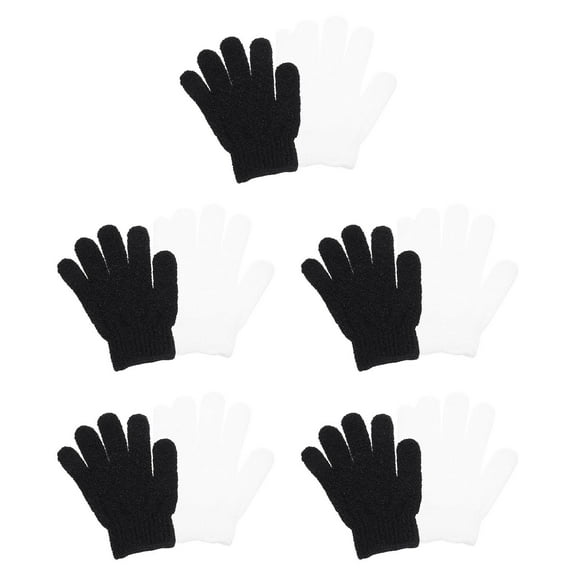 LOLIPPYY 10Pcs Body Scrubber Gloves for Deep Clean Promote Blood Circulation Assorted Color