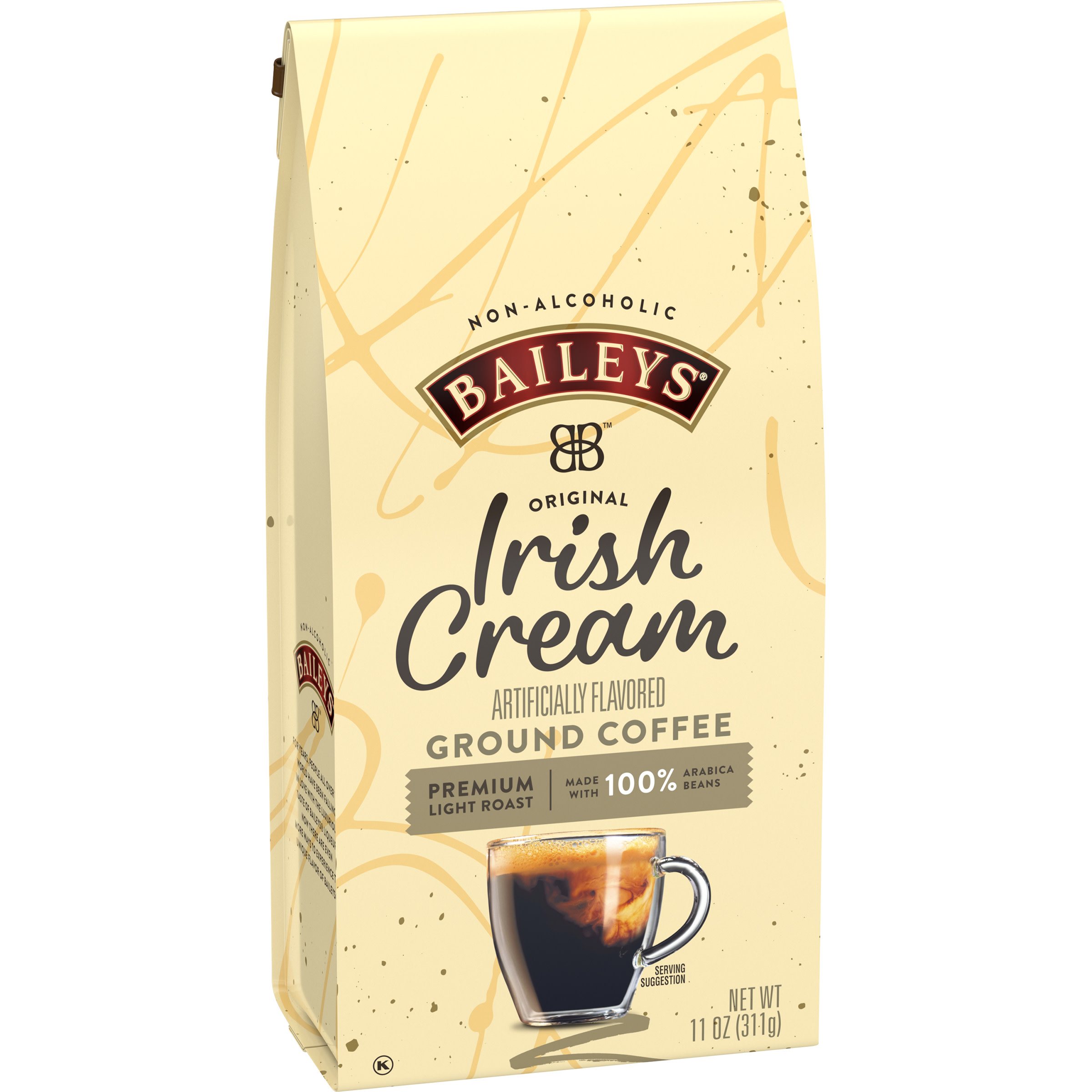 Baileys Non-Alcoholic Original Irish Cream Light Roast Ground Coffee, 11 oz Bag - image 3 of 7