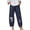 NavyNo19, variant on Ahabrexf Shorts for Women, Solid Color Summer Wide Leg Capri Pants with Loose Comfortable Fit