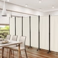 thumbnail image 2 of Costway Biombo de 6 Paneles Separador de Ambientes Plegable con Ruedas Bloqueables Divisor para Salón y Dormitorio 334,5 x 30 x 172 cm, 2 of 10