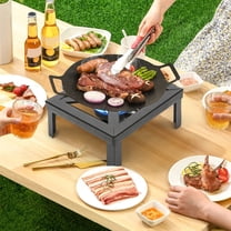 Cast Iron Camping Stove Burner with 8000W Power & Propane Regulator Hose