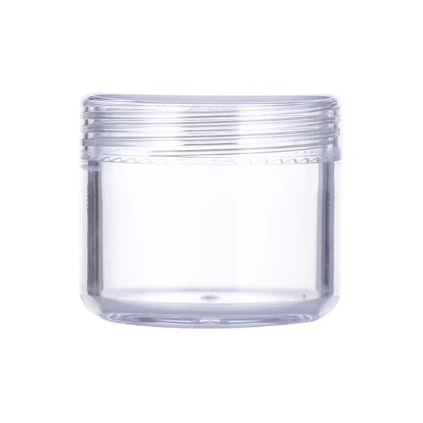 Material PS Caja redonda de 3 g y 5 g Botella de crema de 10 g y 15 g Caja de sombra de ojos de 20 g Caja de polvo de prueba