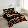 thumbnail image 3 of Castle Fairy 3-Piece Full Size Comforter Set, Crown Cheetah Animal Print, 3 of 8