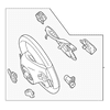 Genuine OE Mercedes-Benz Steering Wheel - 166-460-15-03-7J14
