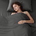 thumbnail image 4 of Dhole 7-Piece Bed Sheet Set - Queen Size Comforter, Pillowcases & Sheet Collection for Cozy Bedding Comfort Gray, 4 of 14