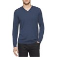 thumbnail image 1 of Calvin Klein Mens Knit Pullover Sweater, Blue, X-Small, 1 of 1
