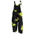 thumbnail image 2 of Girls Printed Cami Jumpsuits Sleeveless Spaghetti Straps Jumpsuit Fashion Casual Loose Trousers with Pockets Yellow 15-16 Years, 2 of 7
