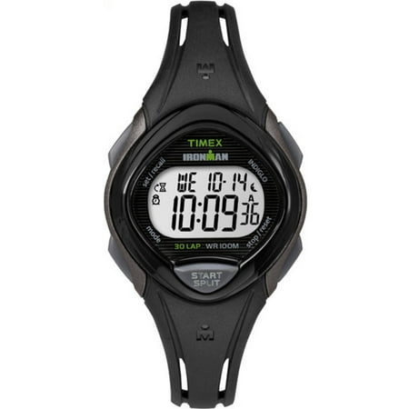 Timex Women's Ironman Sleek 30 Black Watch, Resin Strap