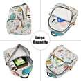 thumbnail image 5 of FORMRS Mini Backpack Purse for Women Quilted Travel Daypack Casual Shoulder Bag, Colorful School, 5 of 7