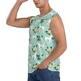 thumbnail image 3 of Haiem Men's Horse And Flower Print Tank Tops Summer Sleeveless Cut Off Workout T-Shirts Fitness Vest Athletic Undershirts-X-Large, 3 of 8